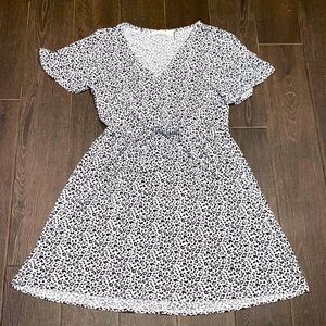 Andree by unit leopard dress with tie waist